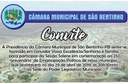 Convite - Sessão Solene ao 25º Aniversário de São Bentinho